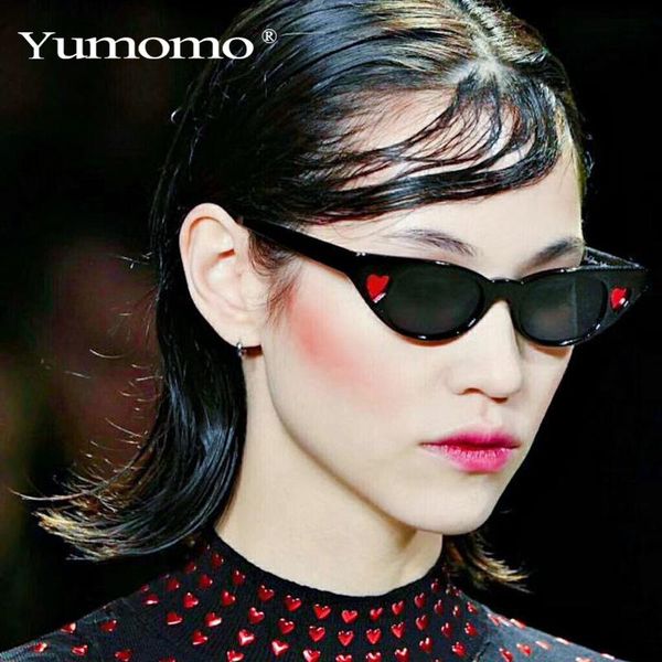 

sunglasses steampunk cat eye loving heart women retro brand designer sun glasses fashion ladies shades female uv400 unisex, White;black