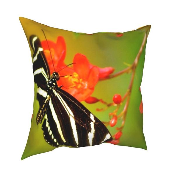 

cushion/decorative pillow butterfly cherry blossom printed polyester cushion cover gift throw case home zipper 40x40cm pillowcover decor