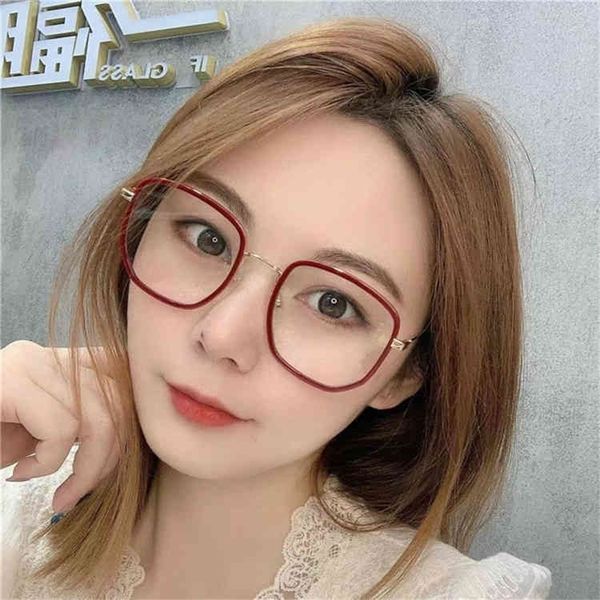 

80% off wholesale family's new generous plain frame the same model of face show small can be equipped with myopia glasses gg0459, White;black