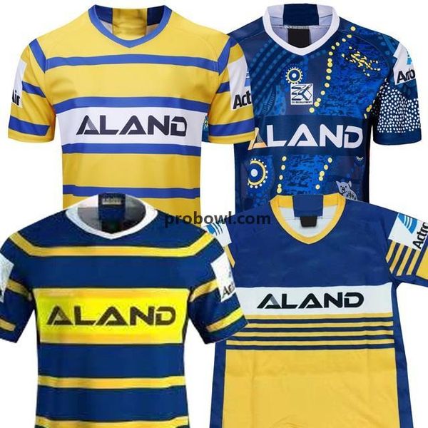 

2019 2020 parramatta eels home away rugby jersey parramatta eels indigenous jersey 2021 fashion shirt rugby thailand jerseys, Black;yellow
