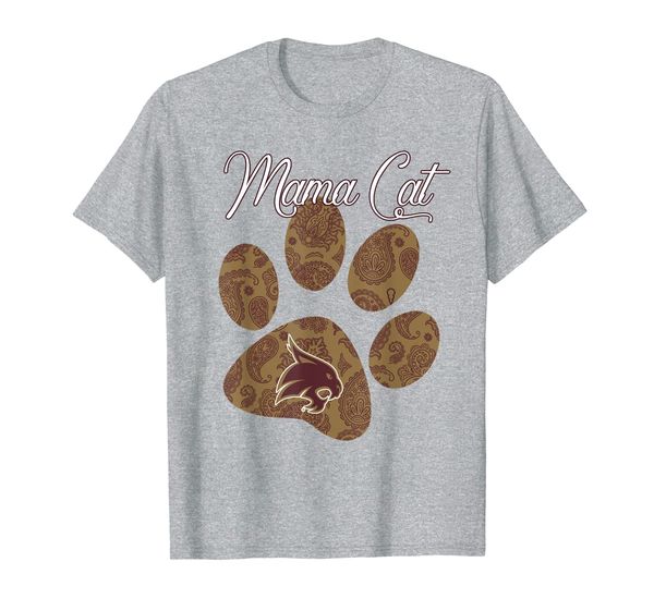 

texas state bobcats mama cat t-shirt - apparel, White;black