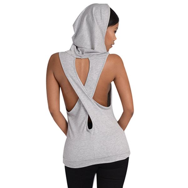 

women's vests summer girl t-shirt, hooded tank cross-back, hollow, sleeveless, women's vest pp800m 28kz, Black;white
