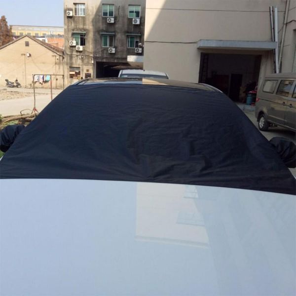 

automobile front glass sunshade dust cream magnetic mirror protector with cover car