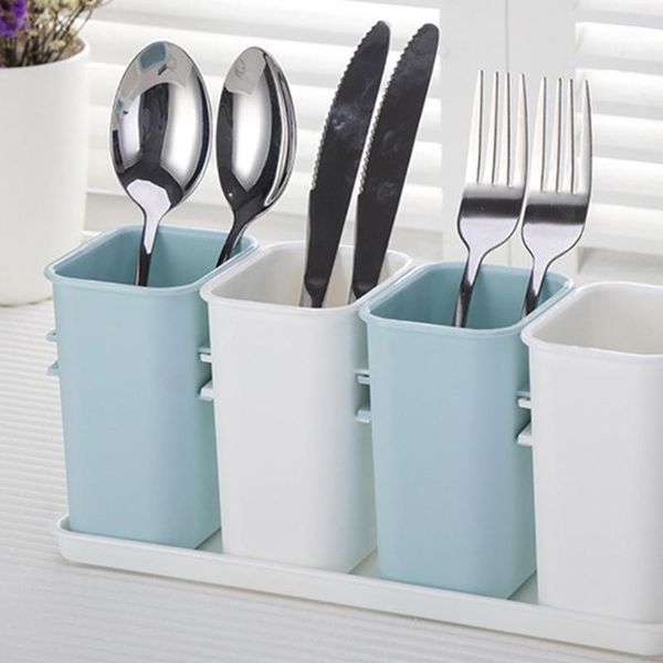 

storage bottles & jars household kitchen plastic utensil holder counterflatware silverware cutlery caddy organizer drain rack tableware