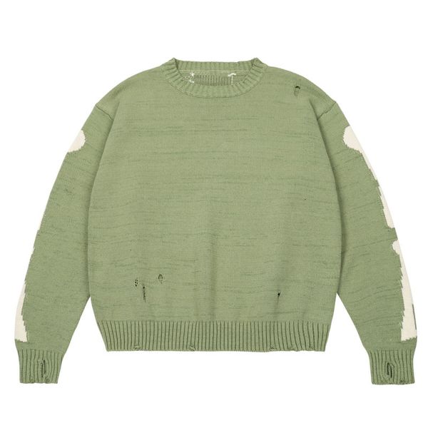 

men's sweaters pyjtrl, a large green knitted shirt 99n1, White;black