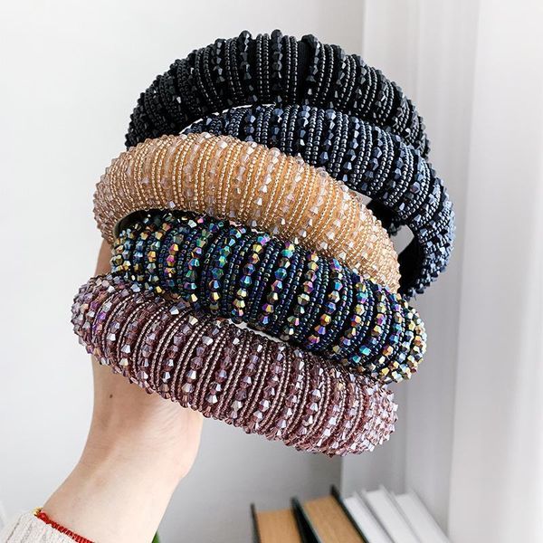 

vintage headdress pressure by broadside resin beads sponge headband1