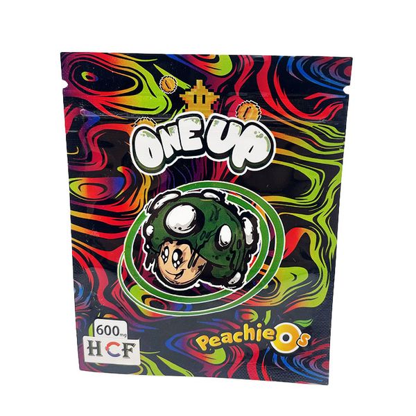 

600 mg candy gummies mylar bags smell proof 3 side seal zip lock foil bag in stock