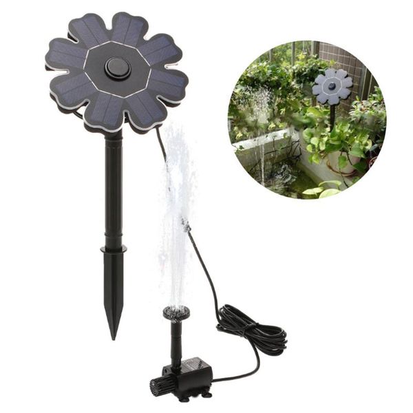

mini solar fountain water garden pool pond outdoor panel decoration in stock decorations