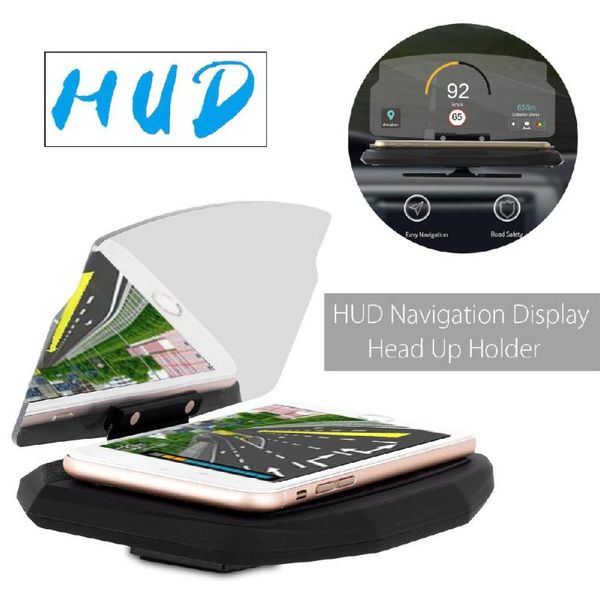 

cell phone mounts & holders mobile holder stand support windscreen projector hud head up display for 6.5'' r20