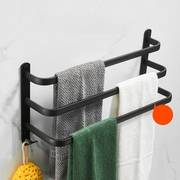 

towel racks three layer wall hanging holde cloth holder shoe rack organizer bar slipper self with hooks kitchen accessories