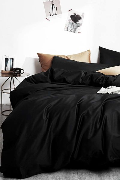 

bedding sets black cotton ranforce duvet cover set blck100
