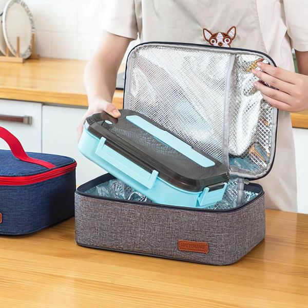 

storage bags portable insulation bag meal lunch keep warm waterproof multi-purposes for women large capacity outdoor picnic