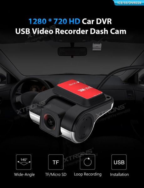 

car video xtrons ice/ss/dvr028 dash cam | dvr028 1280*720 hd camera dvr recorder