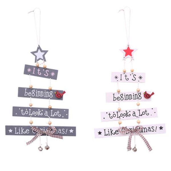 

christmas decorations wooden decoration for home tree pendant wood ornaments year 2022