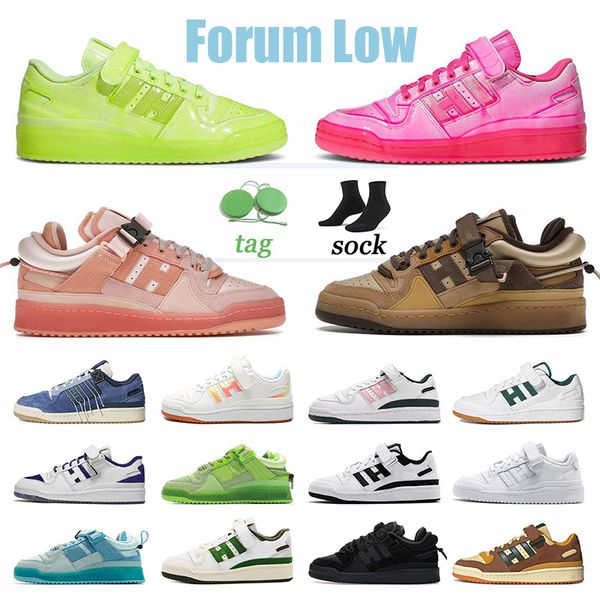 

adds forum low sports designer shoes for mens womens trainers bad bunny sneakers brown pink easter egg back to school dipped solar pink yoyo, Black