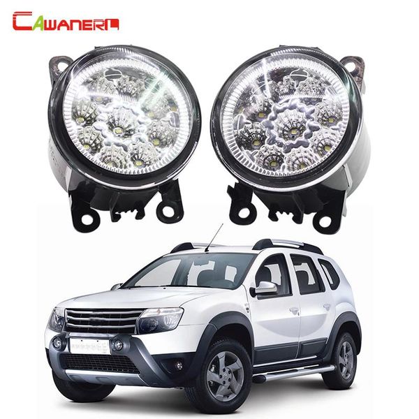 

other lighting system cawanerl car styling led light fog lamp drl daytime running 12v blue white orange for duster suv 2012-2021