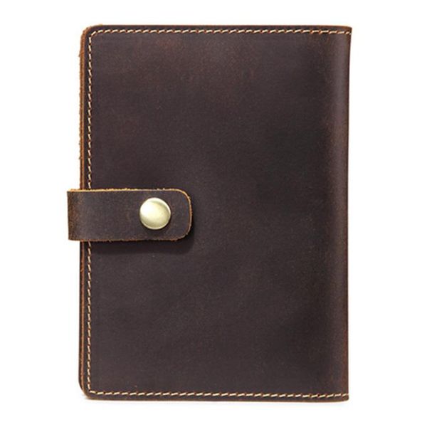 

card holders asds-men cow leather case vintage handmade travel passport cover for wallet business, Brown;gray