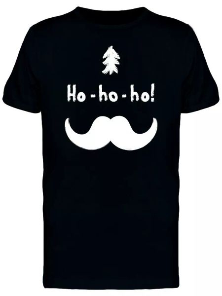 

Ho-Ho-Ho! Big Moustache Men's Tee -Image by Shutterstock, White;black