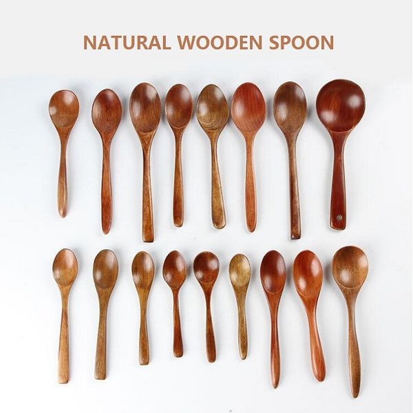 

tableware eco-friendly tea natural milk honey wooden spoon soups coffee tea scoop kitchen baby dinnerware