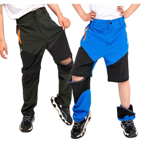 

men's pants outdoor children fast and quick drying long streetwear sports trousers teenagers boys girls outwear summer 2021, Black