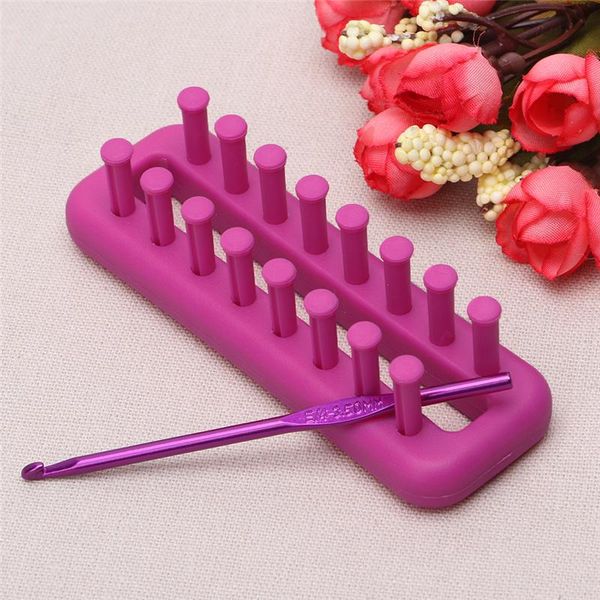 

home sewing tools accessory rectangle scarf knitting loom kit set needle scarves diy craft tool knitter notions &, Black