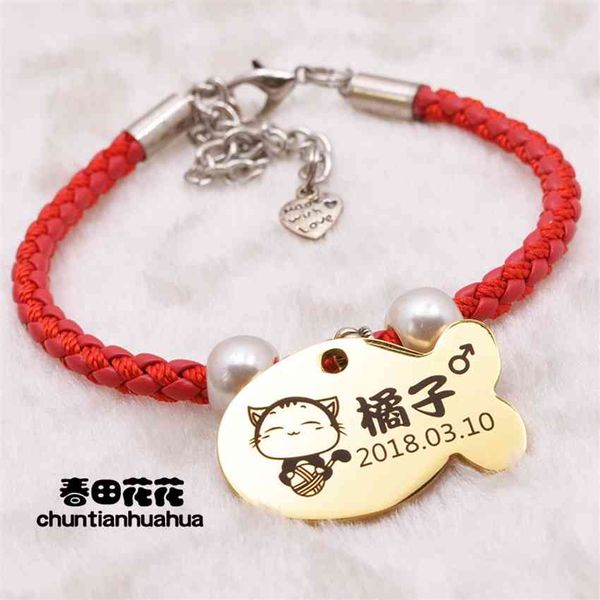 

lettering tag cat dog tag necklace pet collar small dog brand bell labrador q3oj