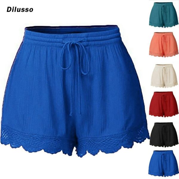 

women's shorts summer skirt sweat clothin fashion women lace plus size rope tie sport pantalones cortos 2021, White;black