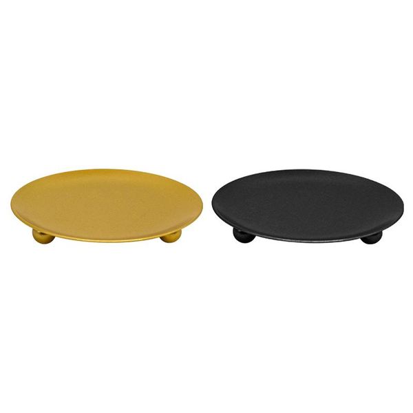 

set of 4, iron plate candle holders, tray, stands decoration perfect for weddings, parties, special events candles