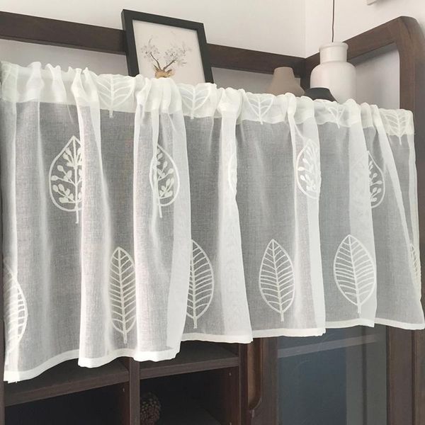 

short curtain white for living room kitchen sheer curtains door wedding party background decor window drapes