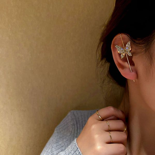 

simple butterfly flower earrings temperament net red earrings design fashion earrings female