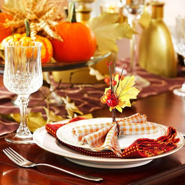 

napkin rings 6 pieces ring wedding event decoration crafts thanksgiving easter pumpkin button