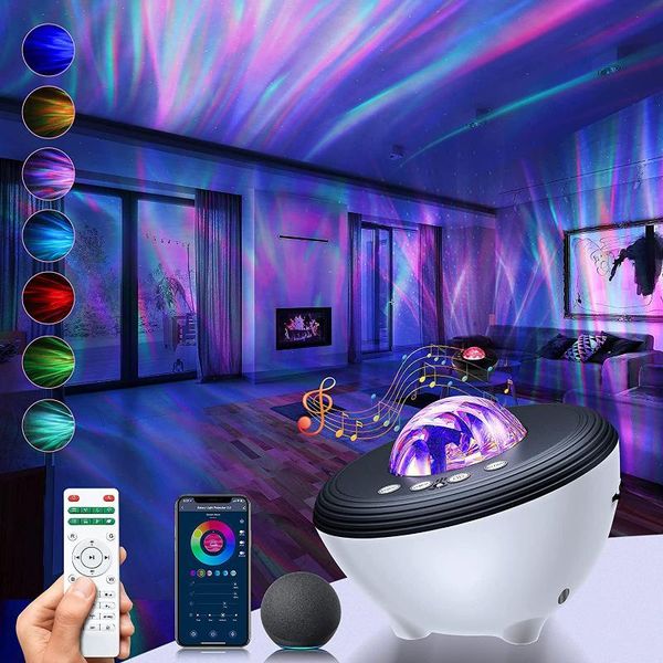 

night lights wifi laser galaxy starry sky projector colorful led star light bluetooth music player usb rgb christmas lamp gift