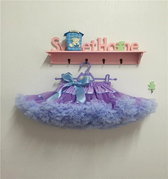 

skirts fake silk waist,lilac skirt, girls lavender tutu kids pettiskirt, Blue