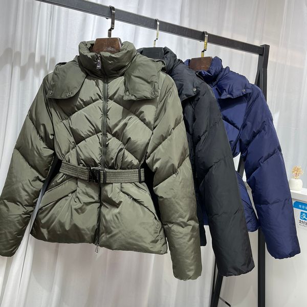 

womens down monclair onnclay jacket winter parkas coats women casual outdoor feather outwear thicken high grade keep warm ladies short coat, Black