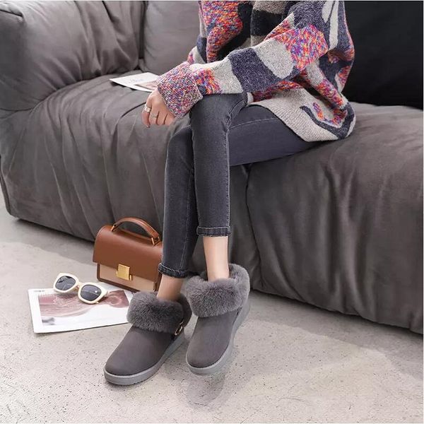 Mulheres botas neve inverno preto soprado sapato de bota das mulheres Manter treinadores quentes sneakers sneakers tamanho 36-40 11