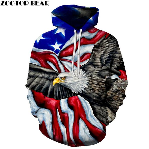 

women's hoodies & sweatshirts flag printed 3d men brand hoodie male traksuits noveltry streetwear boy jakcets hooded pullover coats, Black