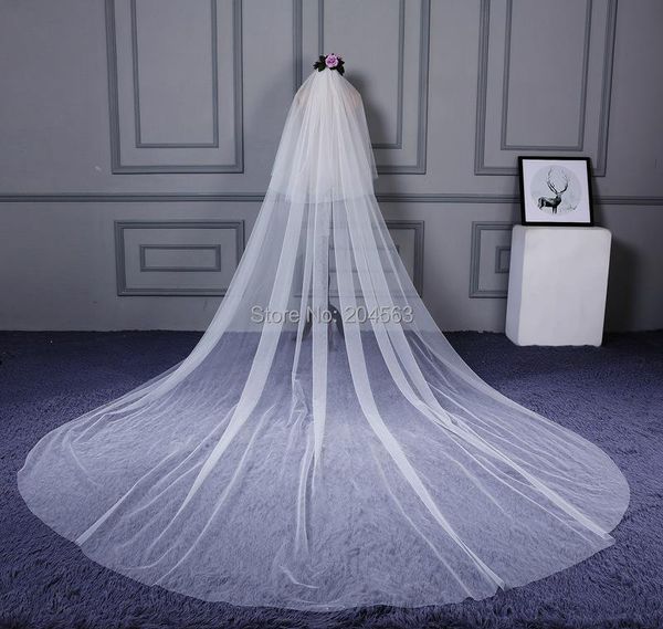 

bridal veils two-layer simple tulle wedding veil long with comb yhg2021, Black