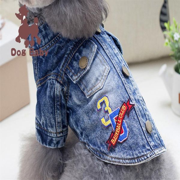 

dog apparel pet clothes spring and summer wholesale cartoon jeans f5
