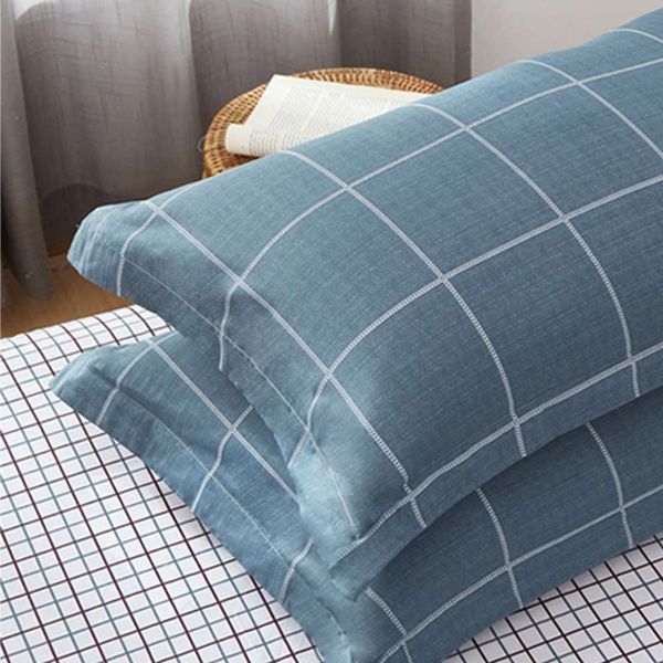 

pillow case one pair single pillow summer children's large double 48x74, White