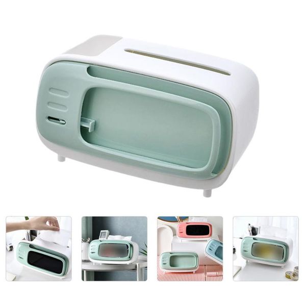 

1pc home tissue box household holder storage (green) boxes & napkins