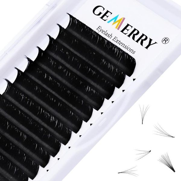 

easy fanning false eyelash extension 8-14mm mixed auto blooming diy fan fake makeup lashes for building1