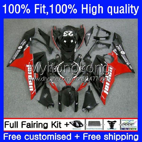 Feedings de Molde de Injeção para Suzuki GSX-R1000 GSXR1000 K5 2005-2006 Bodywork 26No.29 GSXR 1000 CC Vermelho Preto Quente 1000CC 05 06 GSXR-1000 2005 2006 Bodys OEM de Motocicleta