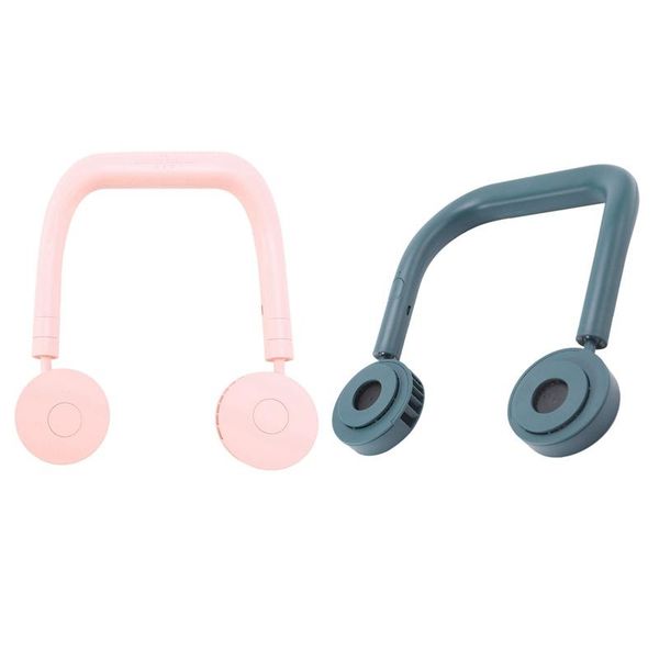 

electric fans lazy hanging neck fan portable sports mute usb charging