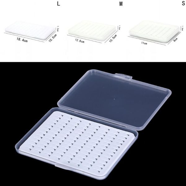 

fishing accessories 2021 s m l szie transparent hook box super slim with foam insert