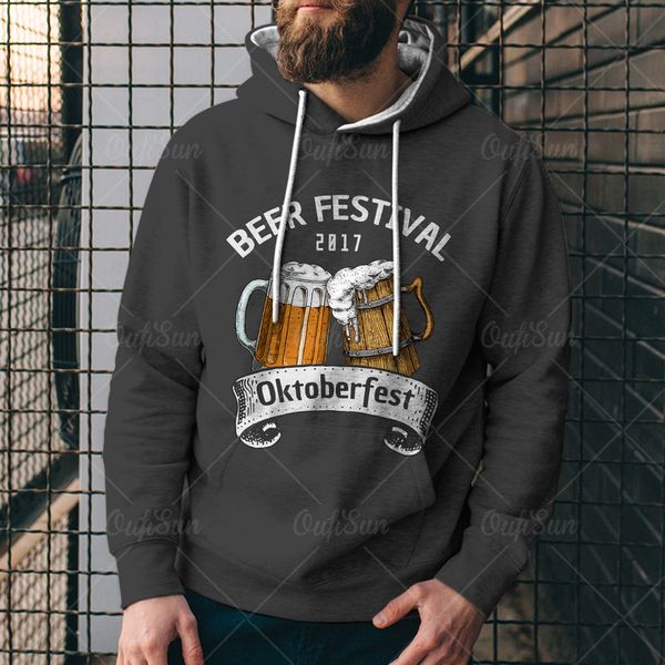 

men's sweater beer ftival 3d digital printed hooded sweater 30q5, Black