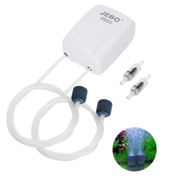 

air pumps & accessories jebo ac and dc dual-purpose oxygen pump lithium battery rechargeable 9970/9950 outdoor fishing