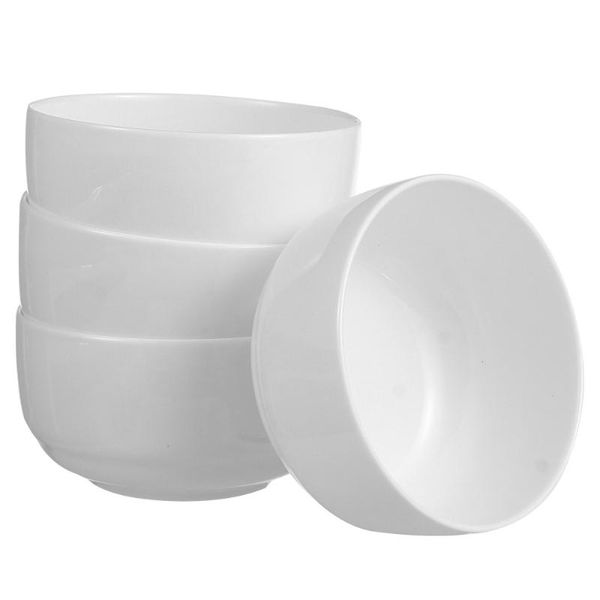 

4pcs 4.5 inch fashion containers simple ceramic noddle bowls rice