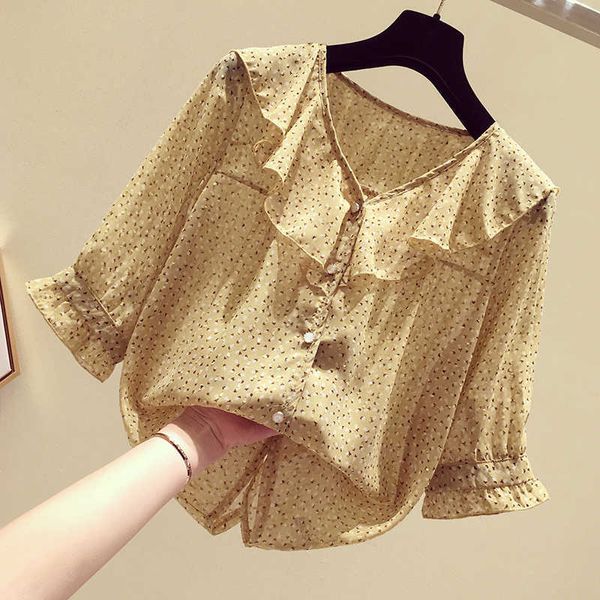 

chiffon blouse women slash neck blusas and blouses white red black 210601