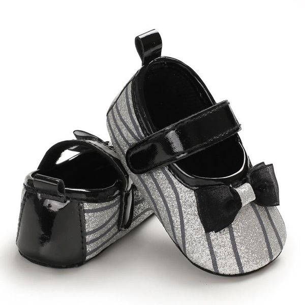 

born baby girl crib shoes bowknot soft princess cotton anti-slip sneaker prewalker first walkers