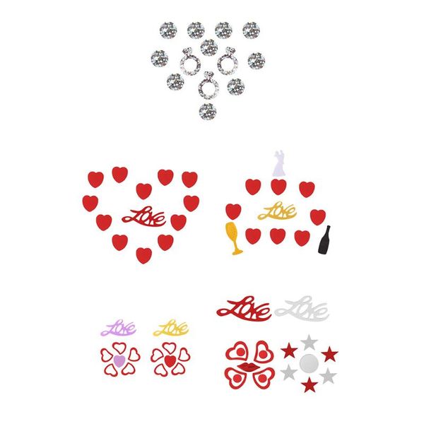 

greeting cards 60g/bag mixed love heart throwing tissue paper confetti wedding party engagement valentine day decorations for filling balloo